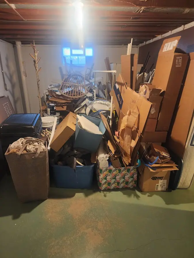 Roll-off dumpster container at job site for 20 Yard Dumpster Rental in Panama City Beach